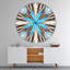 Fleurs avec rayons rayonnants - Horloge murale moderne-1763965921