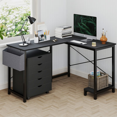 2 Piece Configurable Computer Desk Office Set