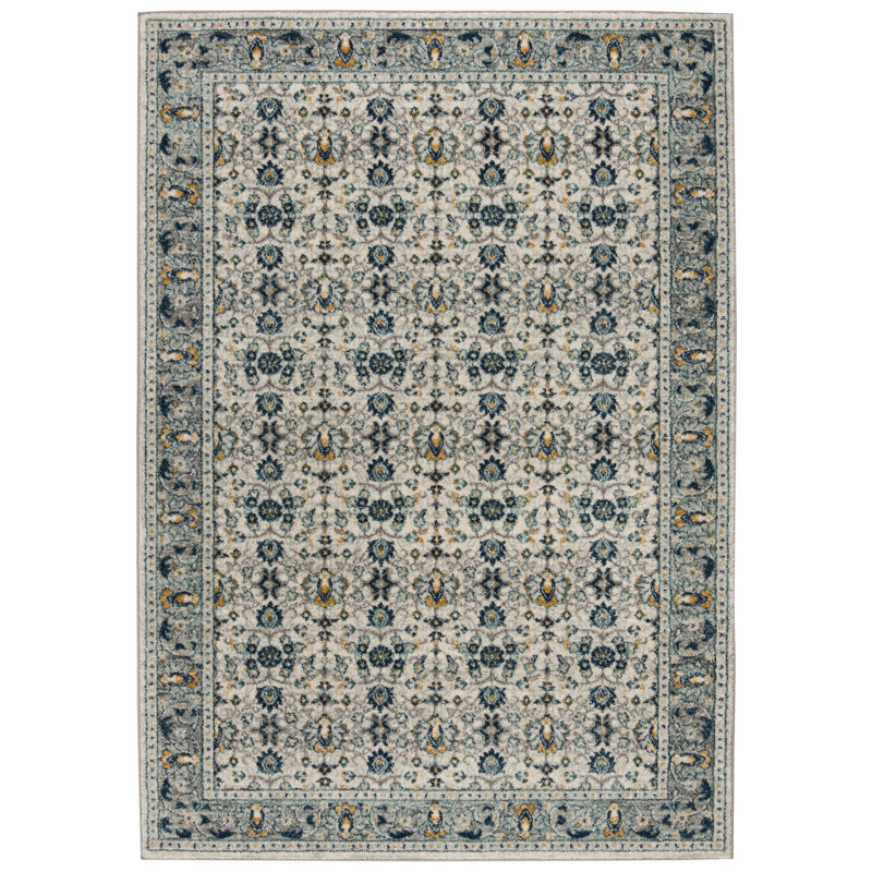 Christa Gray Area Rug, Rectangle 3' x 5'