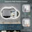 Cloud Shape Bathroom LED Mirror with Frontlit & Backlit, Anti Fog Lighted Vanity Mirror with Stepless Dimmable, ETL Listed, IP54 Waterproof, CRI90+, HD Tempered Glass-1878484473