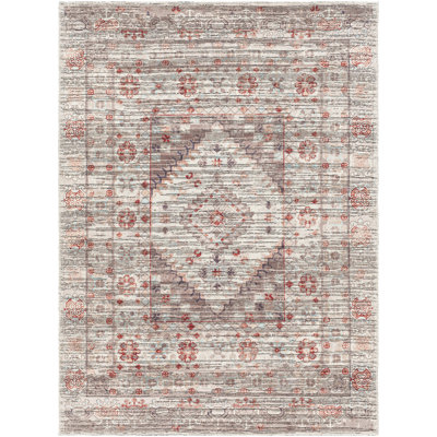 Sabrina Light Gray Machine Washable Area Rug