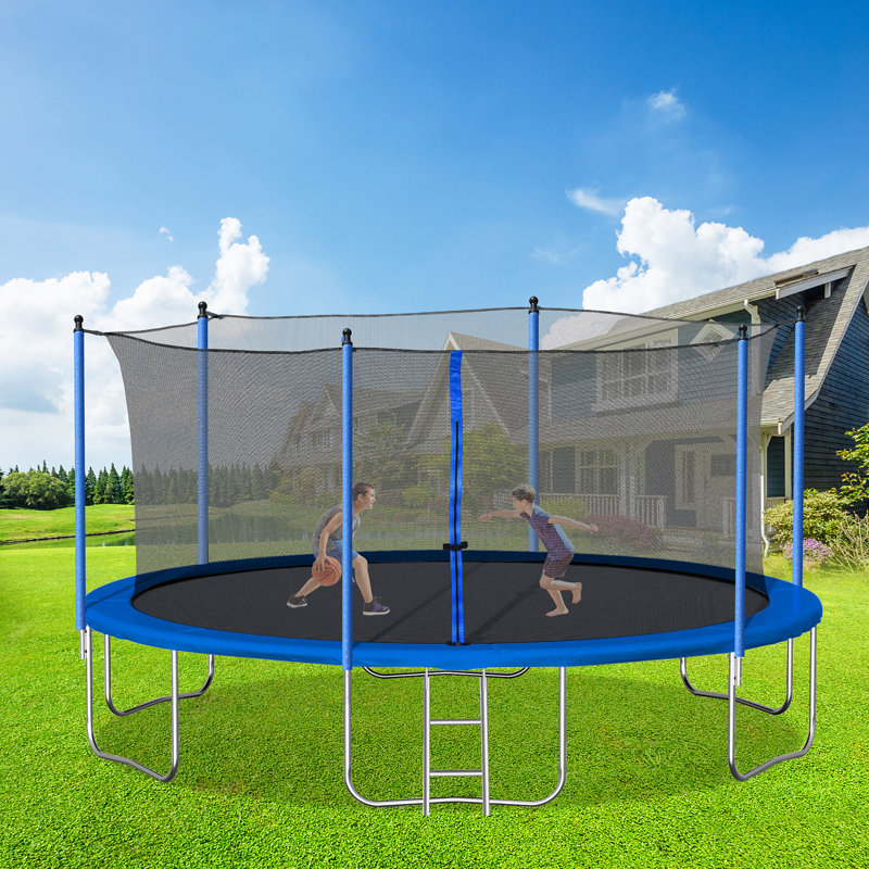 14FT  Trampoline With Safety Enclosure Net