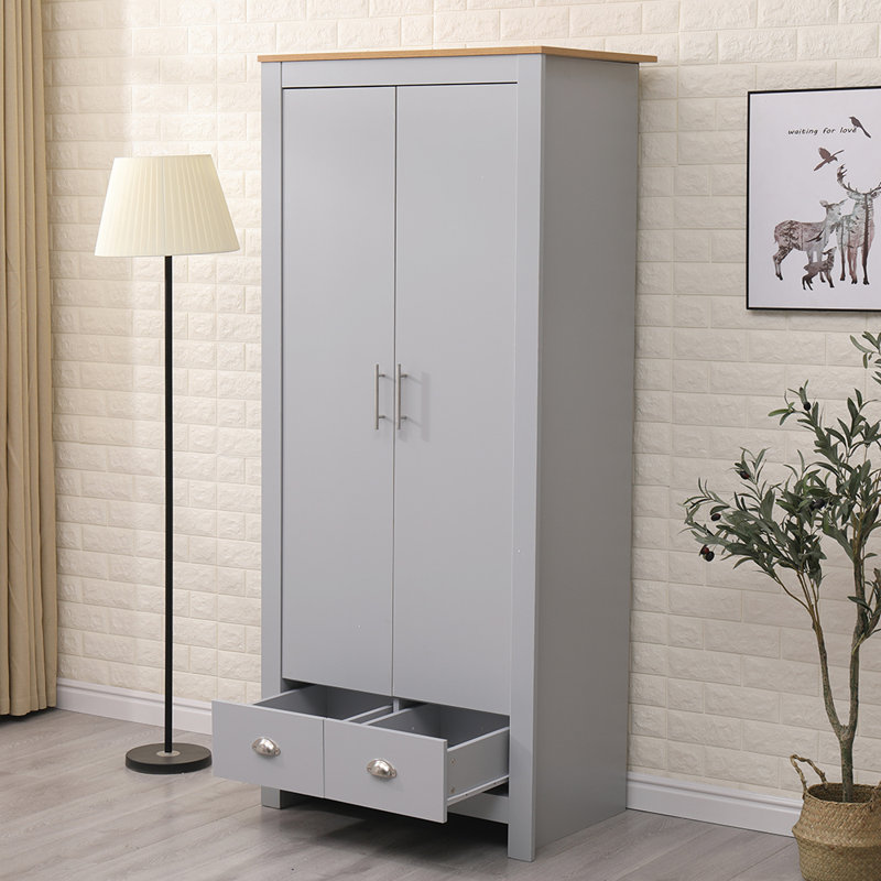 Musani 2 Door Manufactured Wood Wardrobe