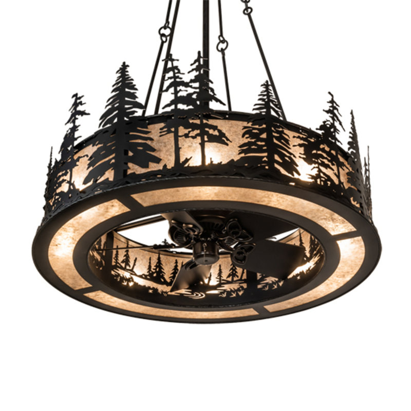 Tall Pines Downrod Ceiling Fan