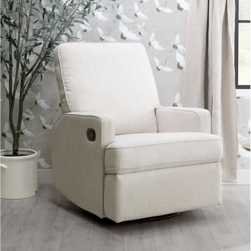 Tucker Swivel Reclining Glider, Sage Boucle