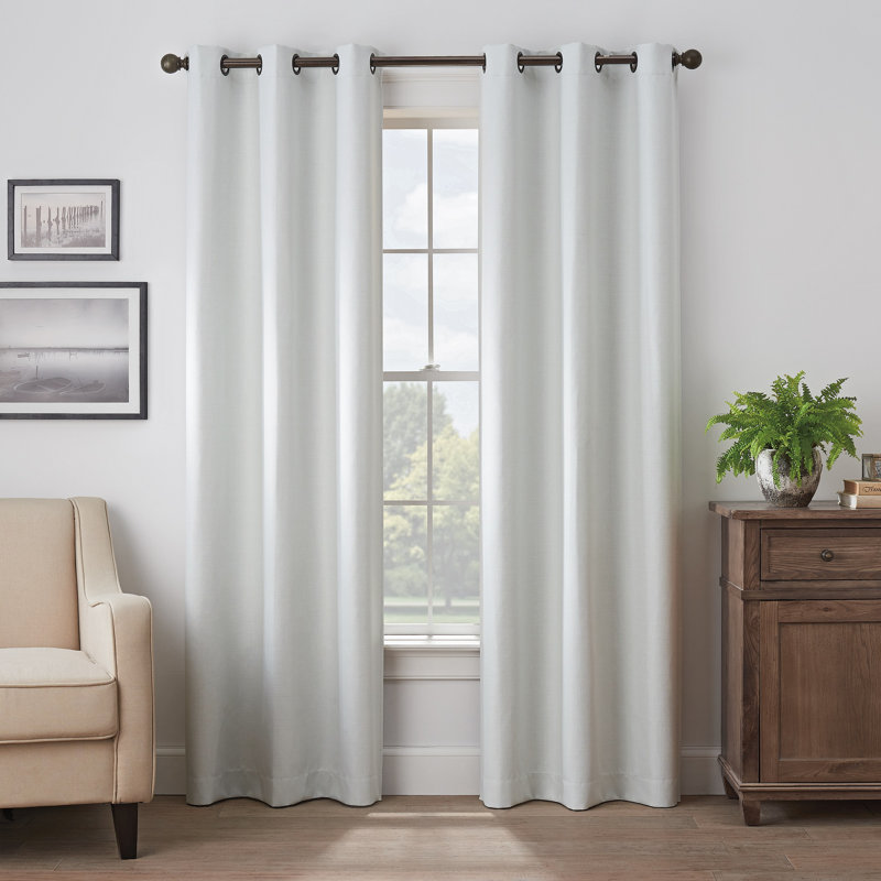 Gabriella Blackout Curtain Single Panel, Blush, 40" W  x 108" L
