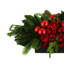 Evergreen and Hydrangea Holiday Centerpiece with Ribbon