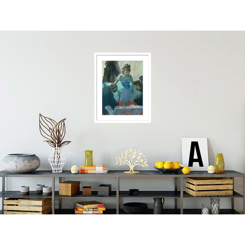 Danseuse dans son vestiaire par Edgar Degas, impression giclée encadrée, H 29,25 po x l 23,5 po