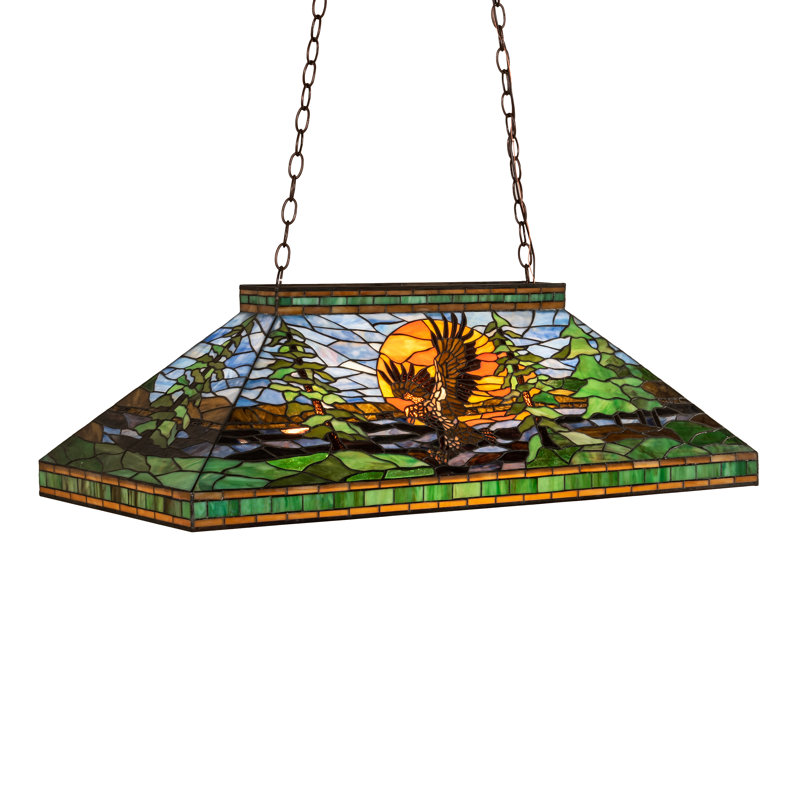Luminaire suspendu linéaire pour table de billard 3 lumières Eagle
