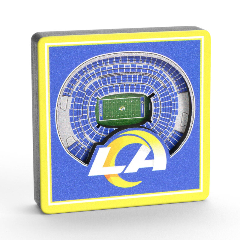 YouTheFan NFL 3D StadiumView Magnets, NFL Los Angeles Rams