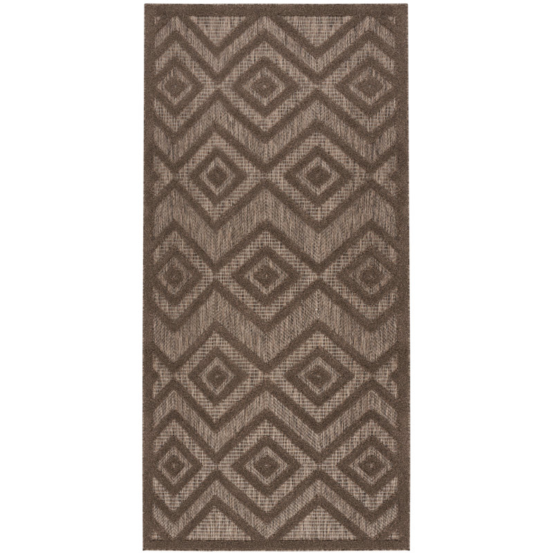 Laesha Geometric Indoor/Outdoor Area Rug, Rectangle 2' x 4'
