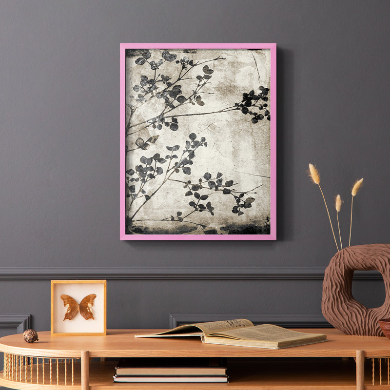 Reproduction encadrée Boundless VI - bois massif, Rose, H 10 po x l 8 po
