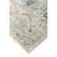 Hand Knotted Wool Abstract Area Rug in Turquoise/Beige-1040224361