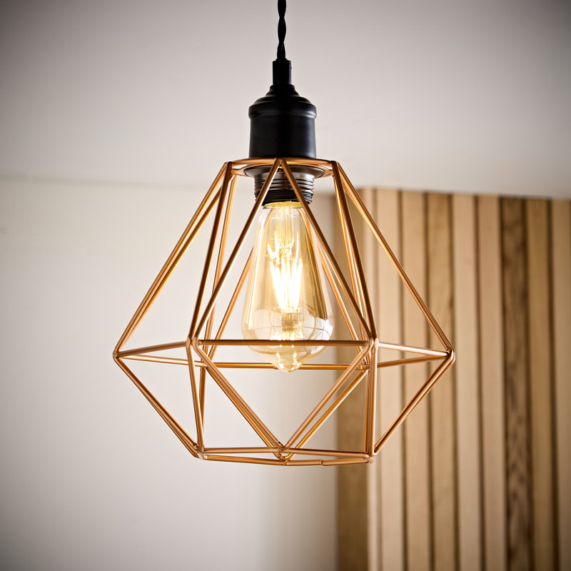 20cm H Metal Novelty Pendant Shade ( Screw On ), Copper