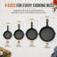Cast Iron Skillet Set Non-Stick Frying Pan Set