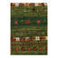 One-of-a-Kind Runner 1'9'' x 4'11'' New Age Area Rug in Ocean Green/Green/Red