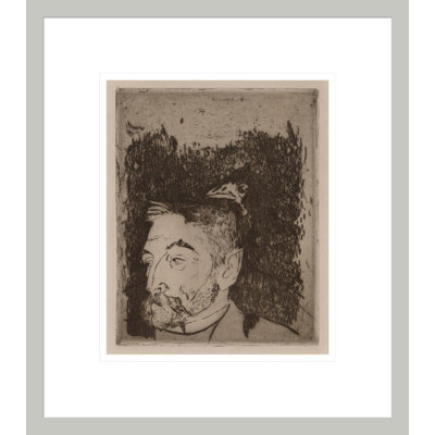 Portrait de Stephane Mallarmé par Paul Gauguin - Estampe numérique encadrée