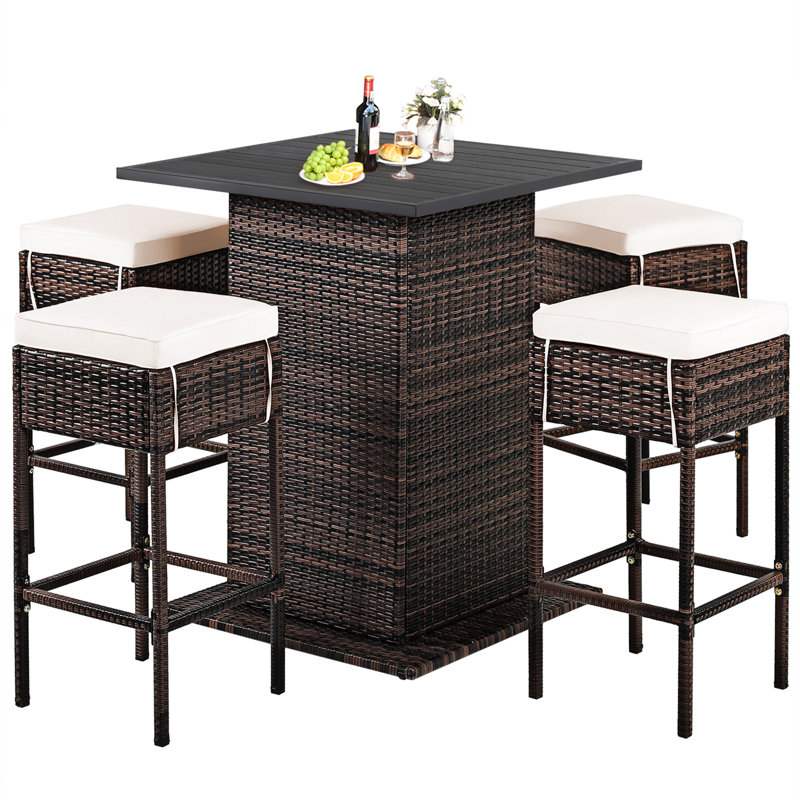 Bar Set, Brown, White