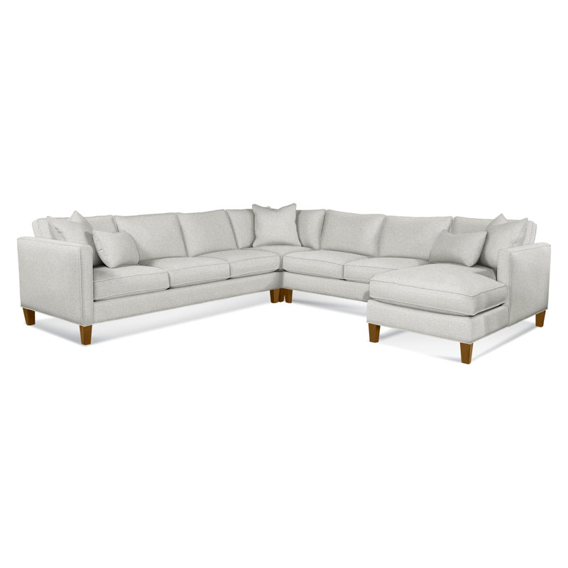 Sectional, Gray Sugar Performance; 0863-84, Right Hand Facing, Havana