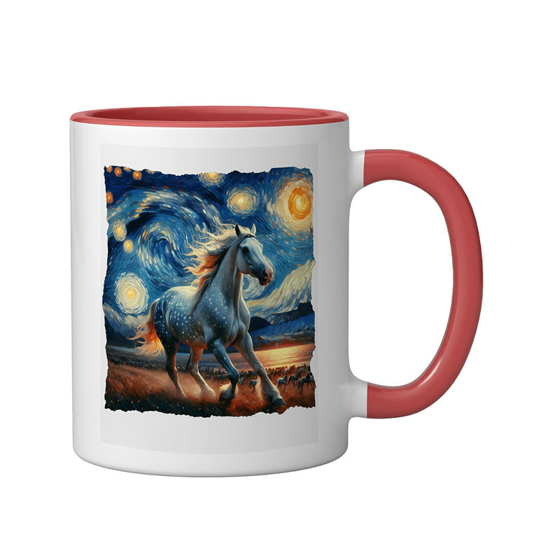 Ceramic Coffee Mug, Red