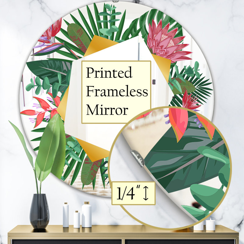 Miroir d'appoint Efflorescent, H 31,5 po x l po