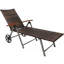 Chaise longue inclinable avec coussin