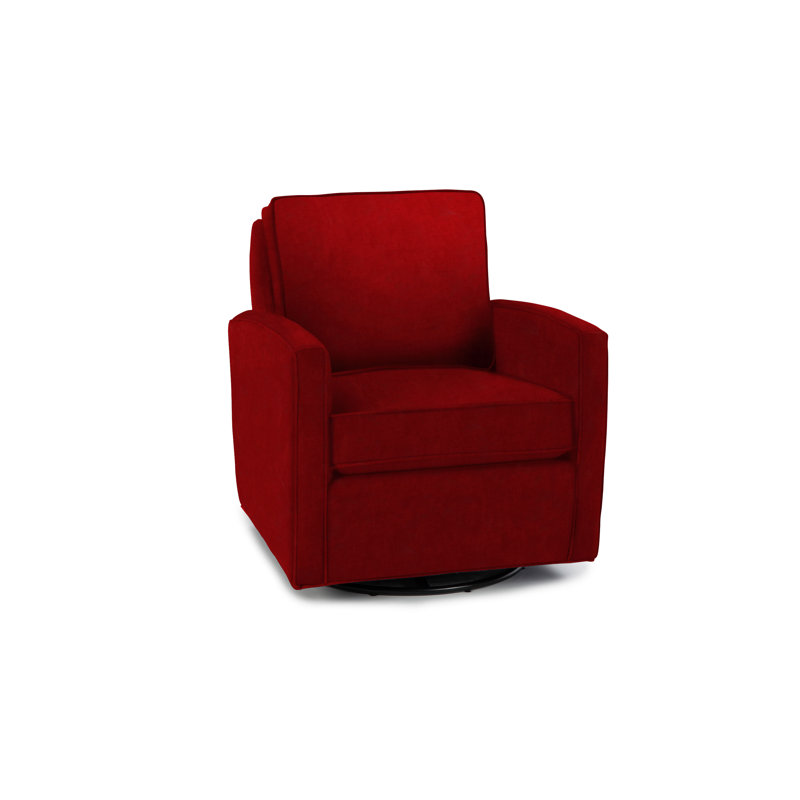 Fauteuil pivotant de 30 po Eleanor, Polyester cornaline