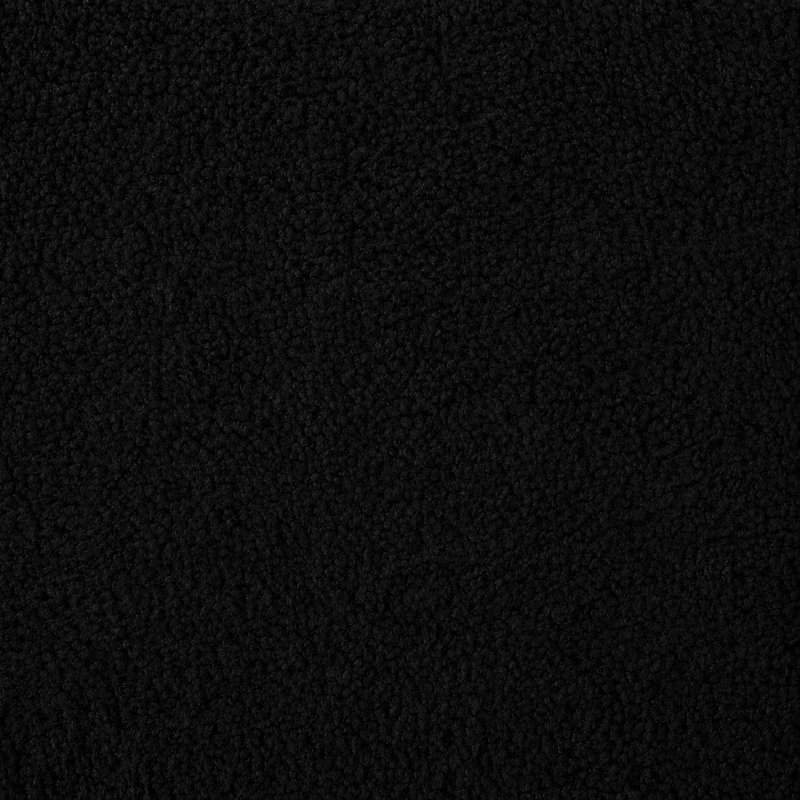 Lit plateforme tapissier moderne de style nuage avec tête de lit courbée, Très grand, Black