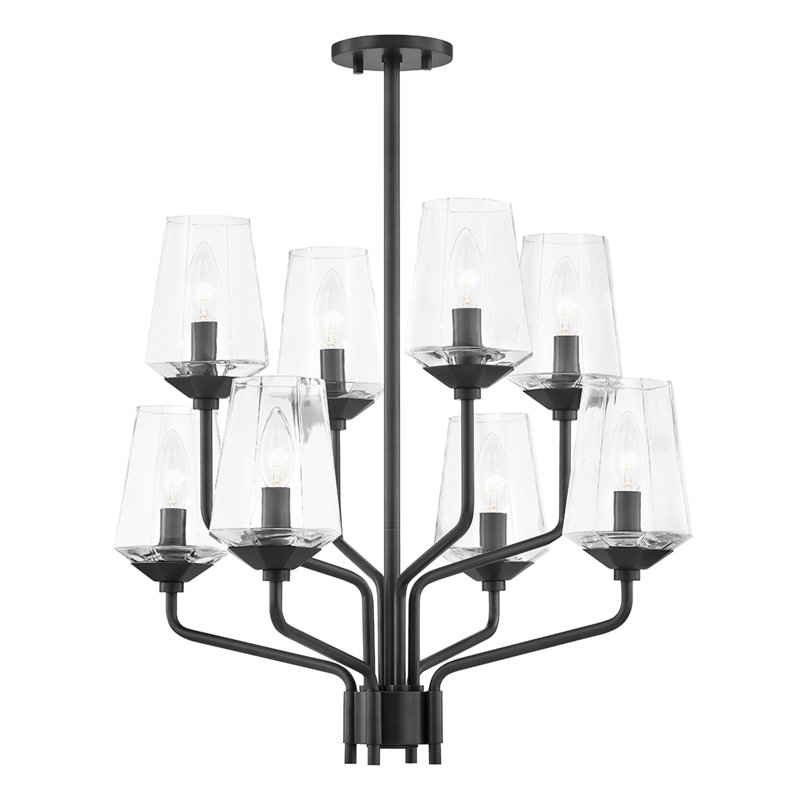 Kihana 8 - Light Dimmable Tiered Chandelier, Old Bronze