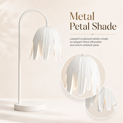 Kialani 23.63" Arched Steel Table Lamp