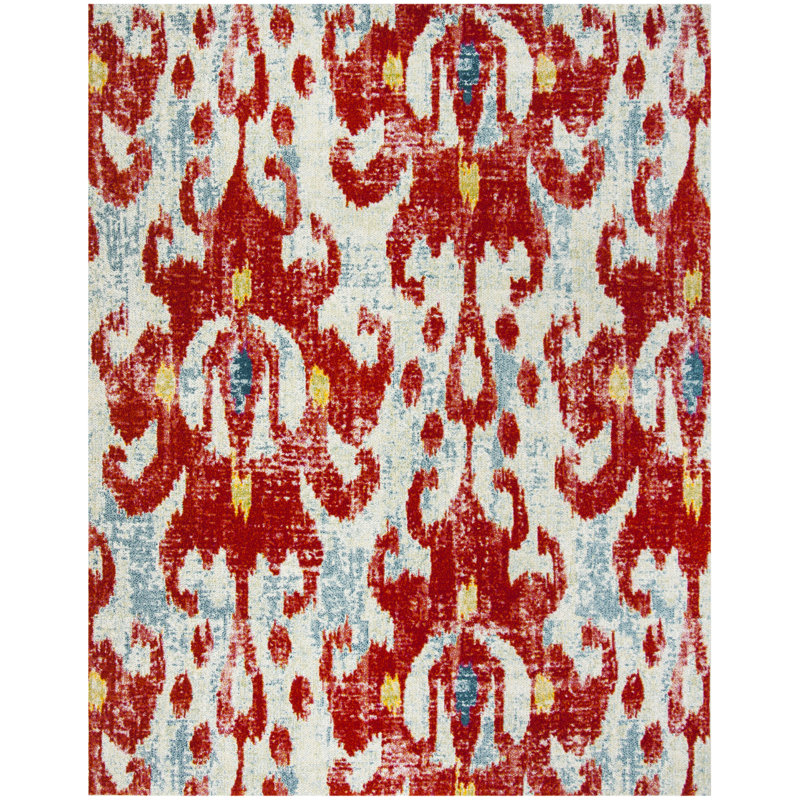Tapis rouge Ahart, Rectangle 6 pi 7 po x 9 pi