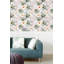 Red Barrel Studio® 93032 - Papier peint adhésif auto-adhésif à motif floral en vinyle autocollant gris / noir / rose 17,7 po x 9,8 pi