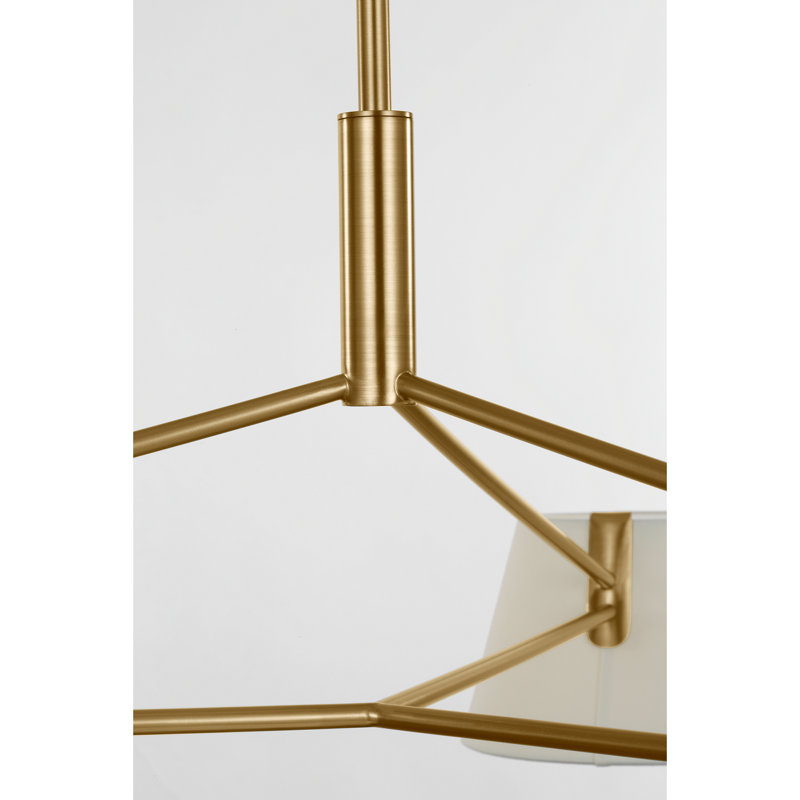 Hale 3 - Light Chandelier, 48, Estate Brass