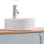 Lavabo vasque de salle de bain rond 15,7 "x 5,7"