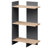 1 PCS 39.5" H x 23.5" W 3-Tier Wooden Bookshelf, Free Standing Open Storage Shelf with Anti-Tipping Kit-260840288-260840290