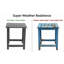 Table de bout extérieure Adirondack, table d'appoint de patio, tables de bout en PEHD pour pelouse de jardin-1895310865
