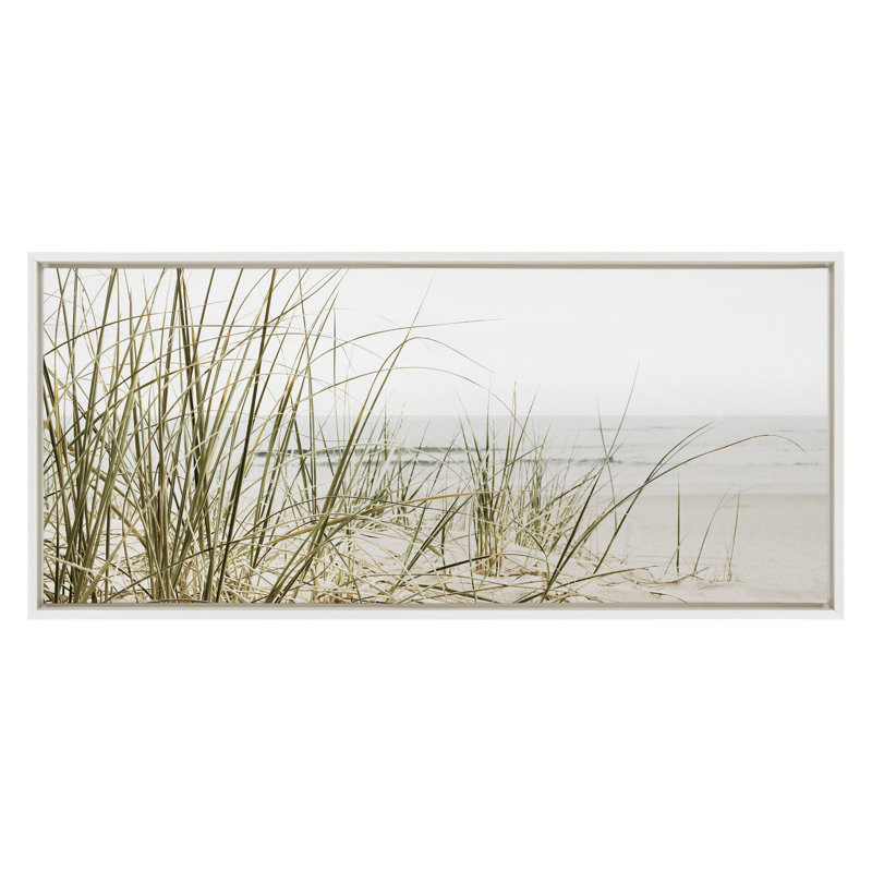 «Calming Beach Grass» par The Creative Bunch Studio, reproduction d'art sur toile encadrée, H 18 po x l 40 po x P 1,6 po