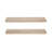 Burena Mango Wood Two-Piece Floating Shelf Set