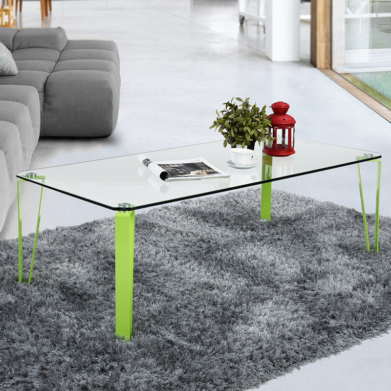 Four Leg Coffee Table, Green