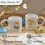  Ensemble de 4 tasses en or "Angels Parmi Nous"