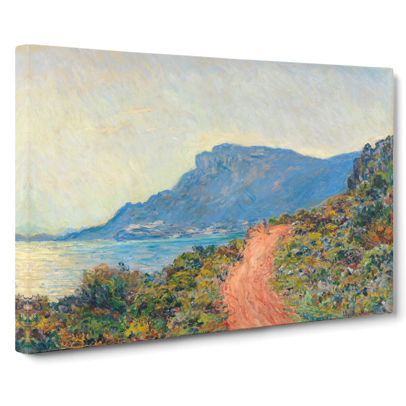 La Corniche Near Monaco by Claude Monet - Wrapped Canvas Painting, 40cm H x 60cm W x 3cm D