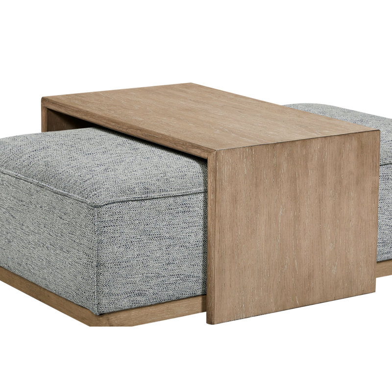 Gris et plateau - plateau en placage de chêne, tissu insonorisant, table de base grise