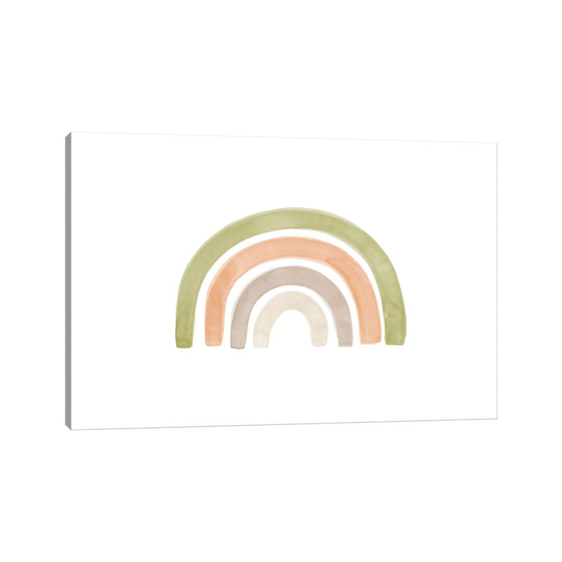 Watercolor Rainbow I by Nouveau Prints - Wrapped Canvas Gallery-Wrapped Canvas Giclée, 20.32 cm H x 30.48 cm W