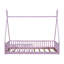 Lit simple en bois avec clôture-1505393220