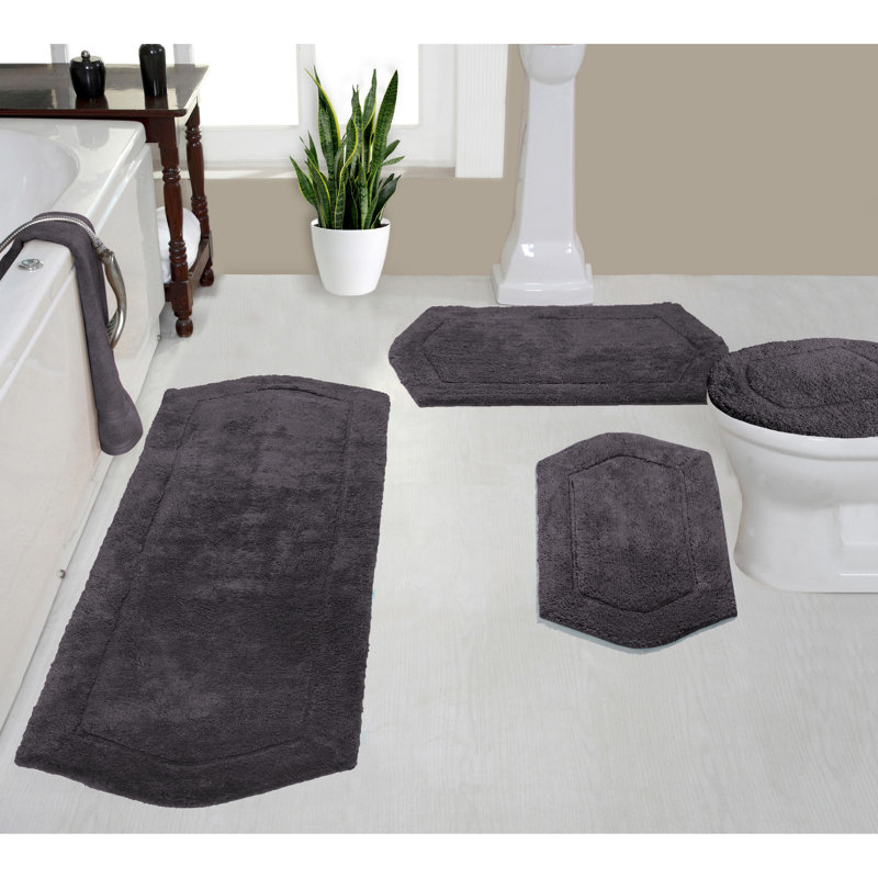 Tapis pour salle de bain Delean, Gris