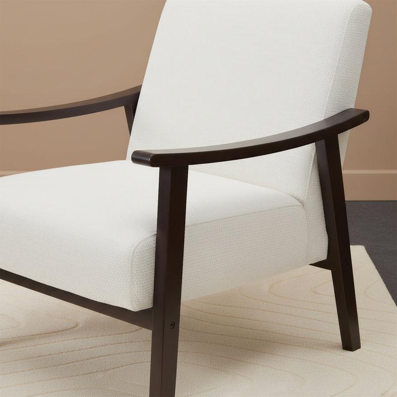 Fauteuil moderne à haut dossier, Blanc ancien