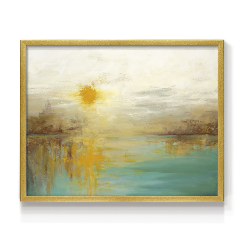 «Last Day of Summer» - Reproduction encadrée - Restickable, H 8 po x l 10 po, Or