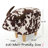 Velvet Cow-Shaped Ottoman, Modern Upholstered Ottoman, Accent Stool Home Decor-1400450359
