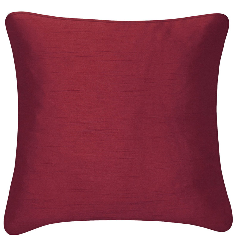 Housse et insert d'oreiller carré, Rouge