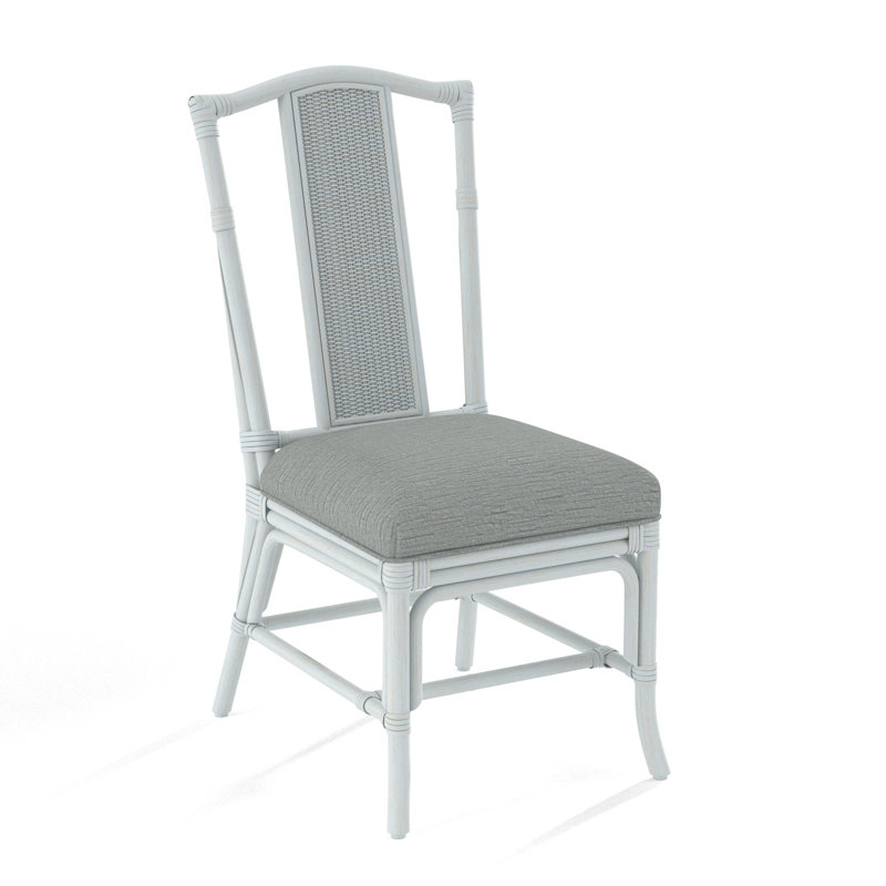 Drury Lane Slat Back Side Dining Chair, Bisque, Beige Performance Fabric; 0851-73